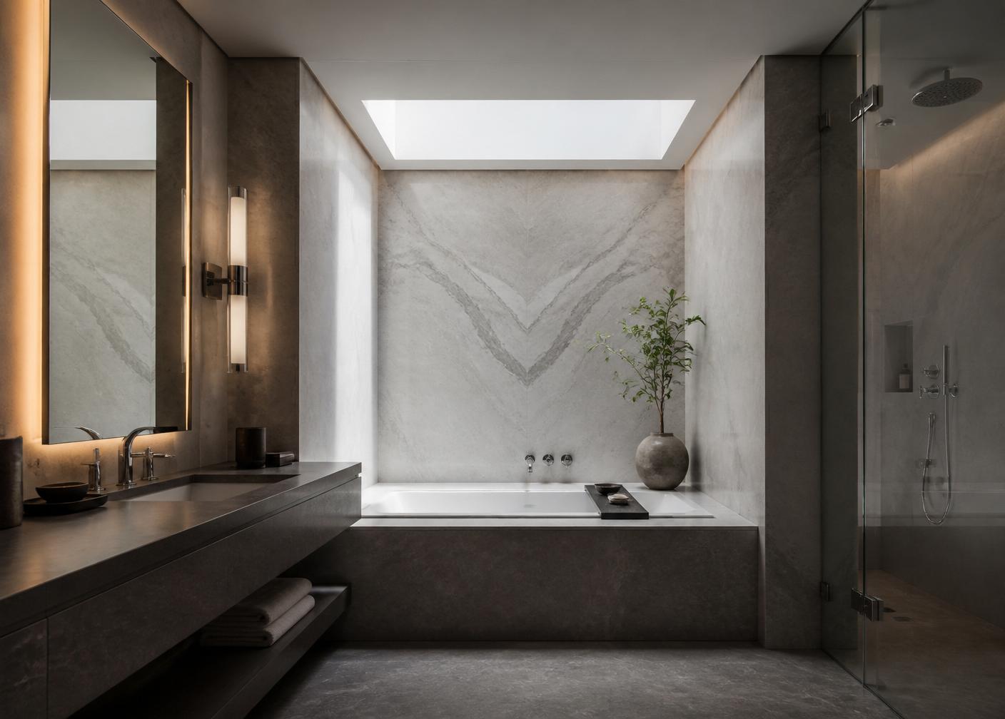 Hotel bathroom pod manufactured by Walker Modular
